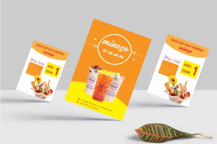 Các mẫu tờ rơi với màu sắc nổi bật có thể dễ dàng thu hút sự chú ý
